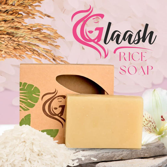 GLAASH RICE ORGANIC SOAP BAR 100GM