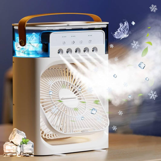 Portable Air Conditioner Fan, Mini Evaporative Air Cooler USB ELECTRIC (Random Color)