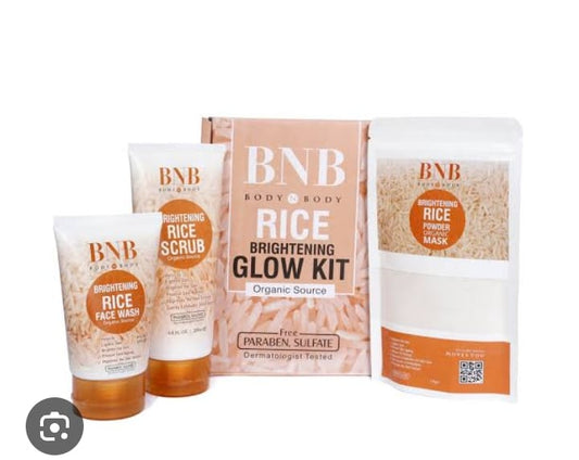 BNB Whitening Rice Extract Bright &amp; Glow Kit