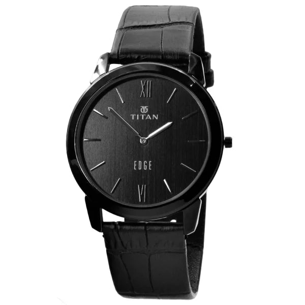 Aa1 Titan Edge Quartz Watch | Titan Watch For Men (black )