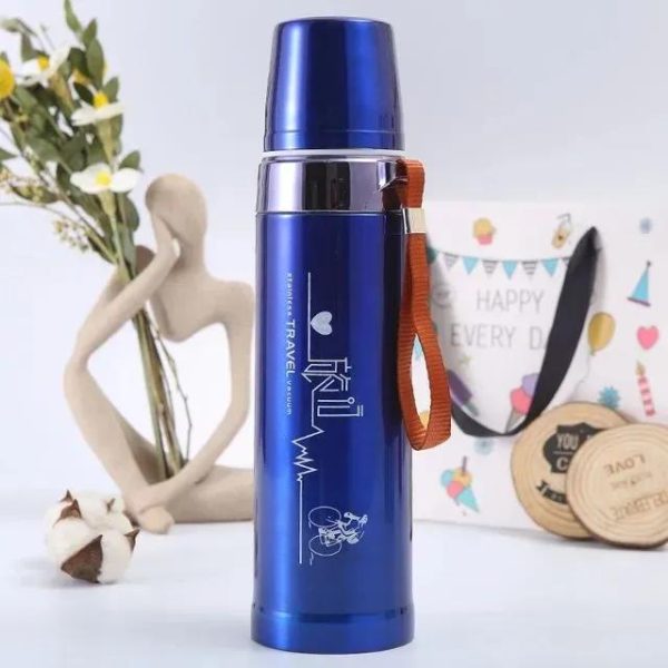 Sports Vacuum Flask 750ml Stainless Steel Water Bottle (random Color)