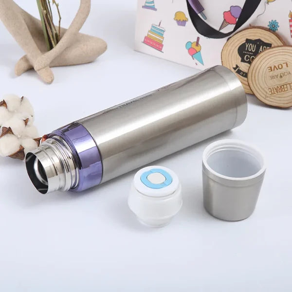 Sports Vacuum Flask 750ml Stainless Steel Water Bottle (random Color)