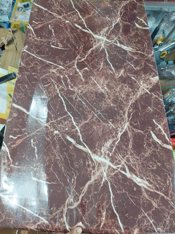 Waterproof Brown Marble Sheet/Contact Paper for Home/Kitchen/Office Decor