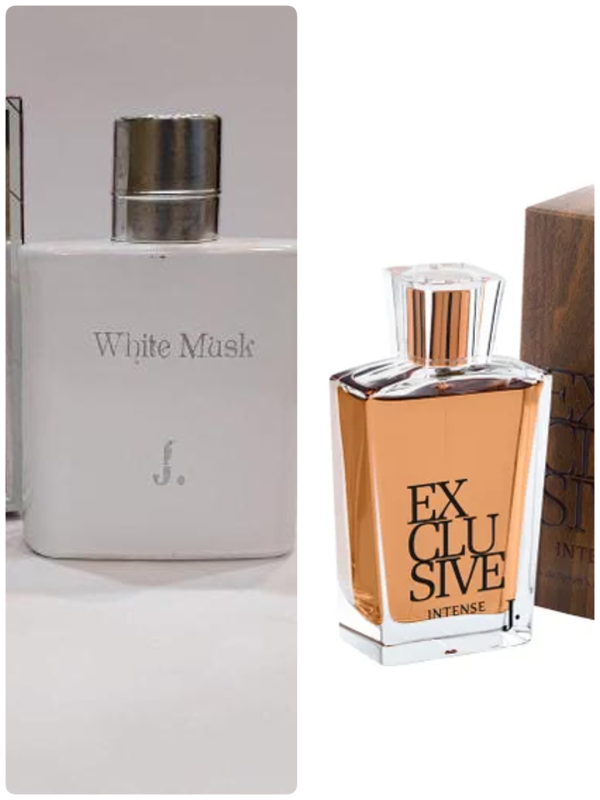 Pack Of 2 J. White Musk & J. Exclusive Intense Long Lasting Fragrance Men’s Perfume 100 Ml