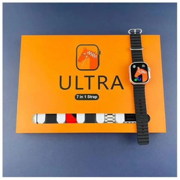 Ultra Smart Watch with 2.1 Inch Hd Screen & Bluetooth Calling with 7 Straps